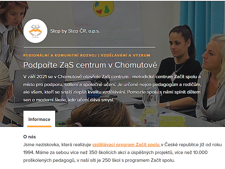 Podpořte ZaS centrum Chomutov