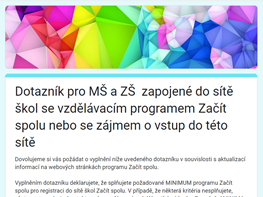 MINIMUM Začít spolu