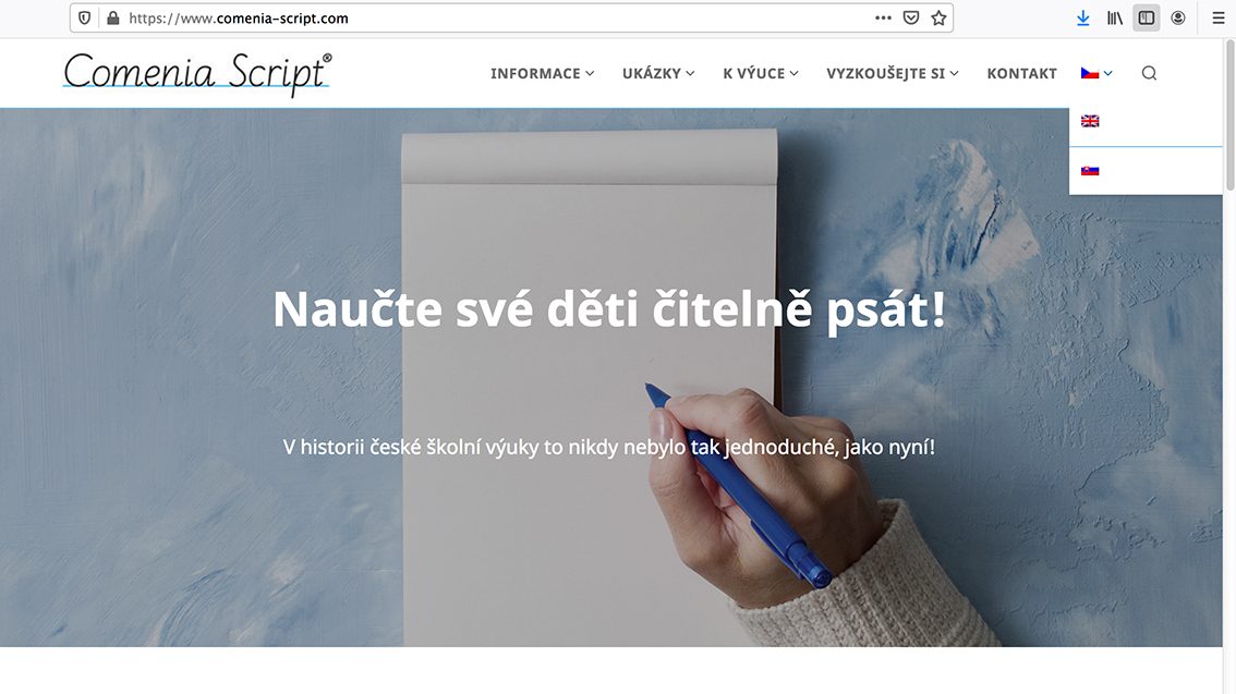 novy web comenia script