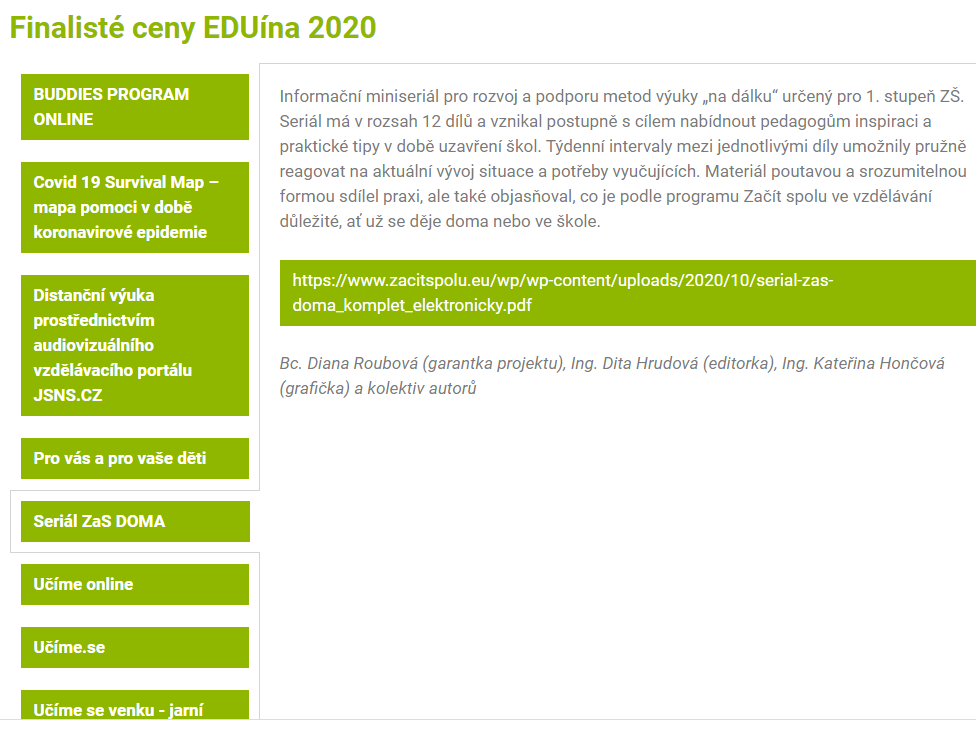 Cena EDUína bude vyhlášena 30.11.