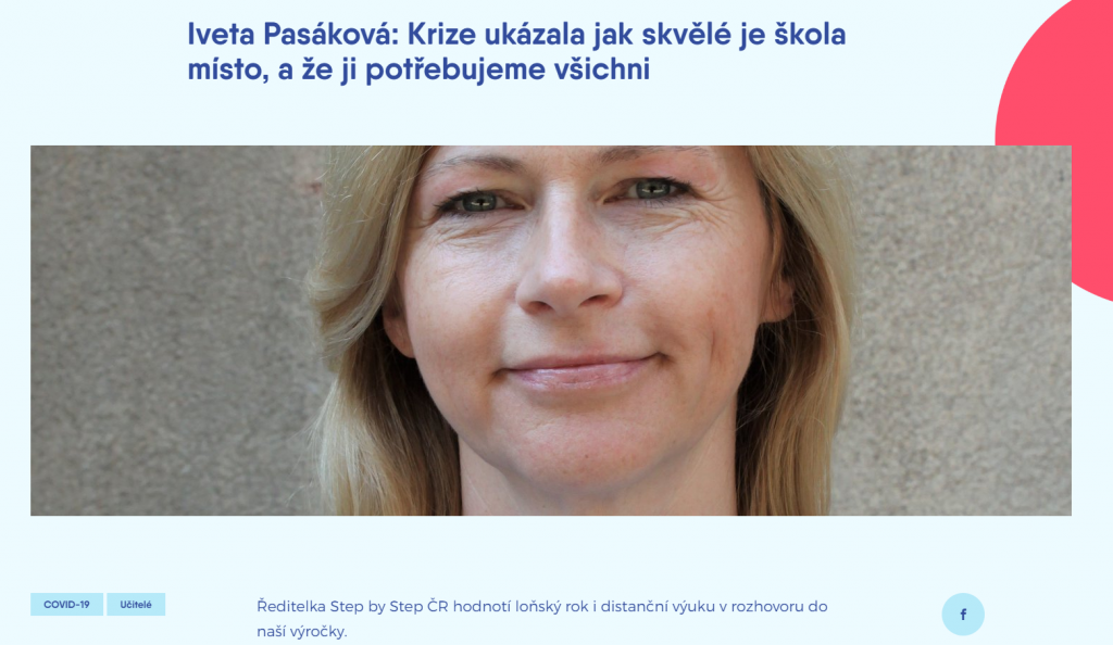 Rozhovor ředitelky pro Nadaci ČS