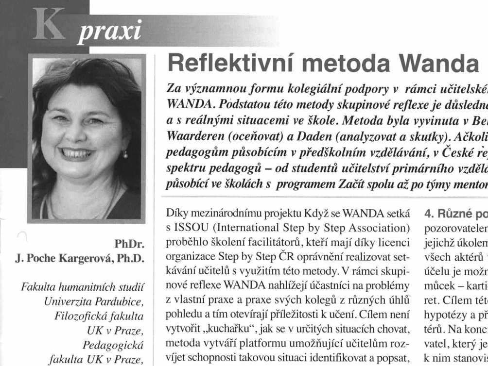 WANDA v časopisu Prevence