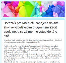 MINIMUM Začít spolu